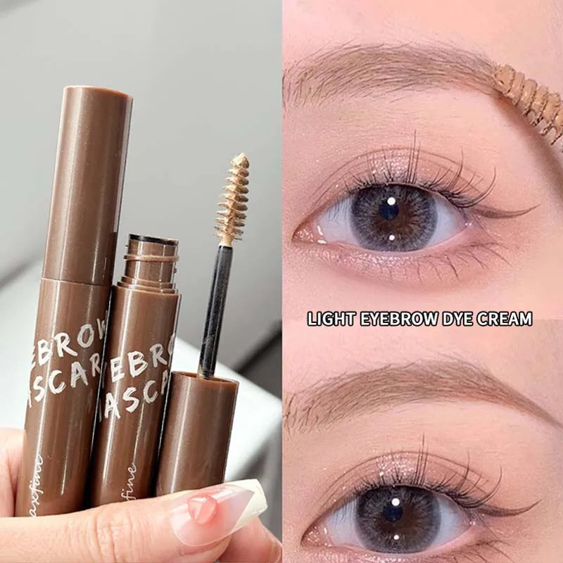 Natural Eyebrow Mascara Tinted Brow Gel Waterproof Eyebrow Tint Lighten Brown Dark Eyebrows Natural Staining Eyebrow Dye Makeup