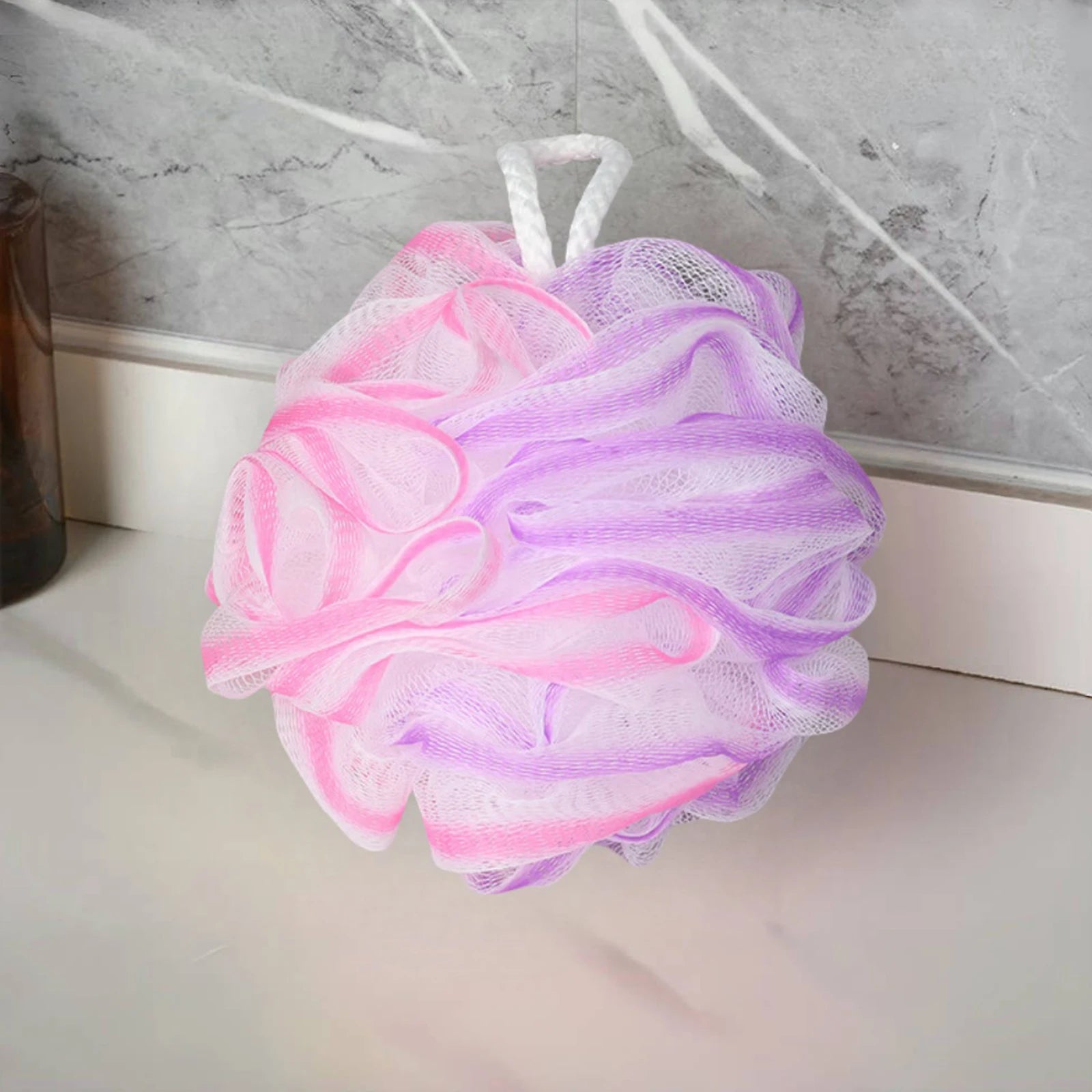2PCS Exfoliating Bath Sponge Set Bath loofah shower sponge Soft Mesh Bath Sponge Balls Bathroom Supplies for Women, Men Bathroom