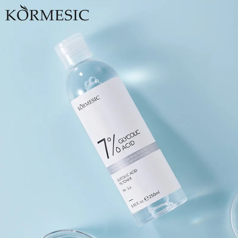 250ml 7% Glycolic Acid Face Toner Shirnk Pores Hydrating Moisturizing Pore Tightening Firming Balance Oil Control for Skin
