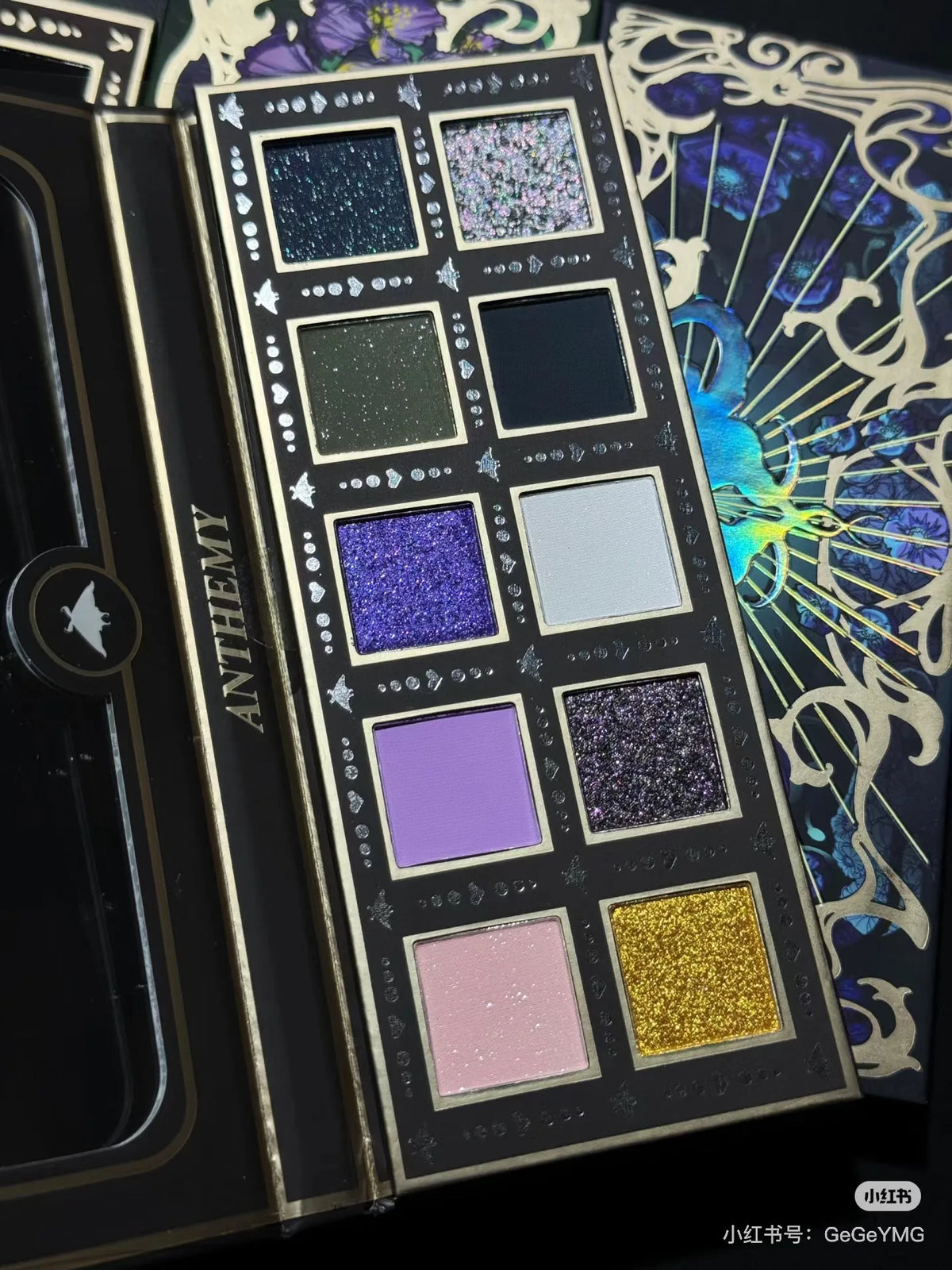 Anthemy 10 Color Eyeshadow Palette Matte Shimmer Chameleon Waterproof Long-Lasting Pearly Shiny Metal Eye Shadow Palette Make-up