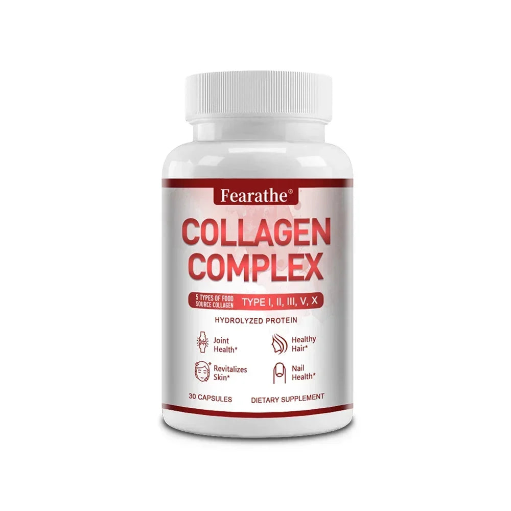 Multiple Collagen - Supports Skin, Hair, Nails and Joints Health, Support Cell Health, Anti-aging, Antioxidant, Women & Men