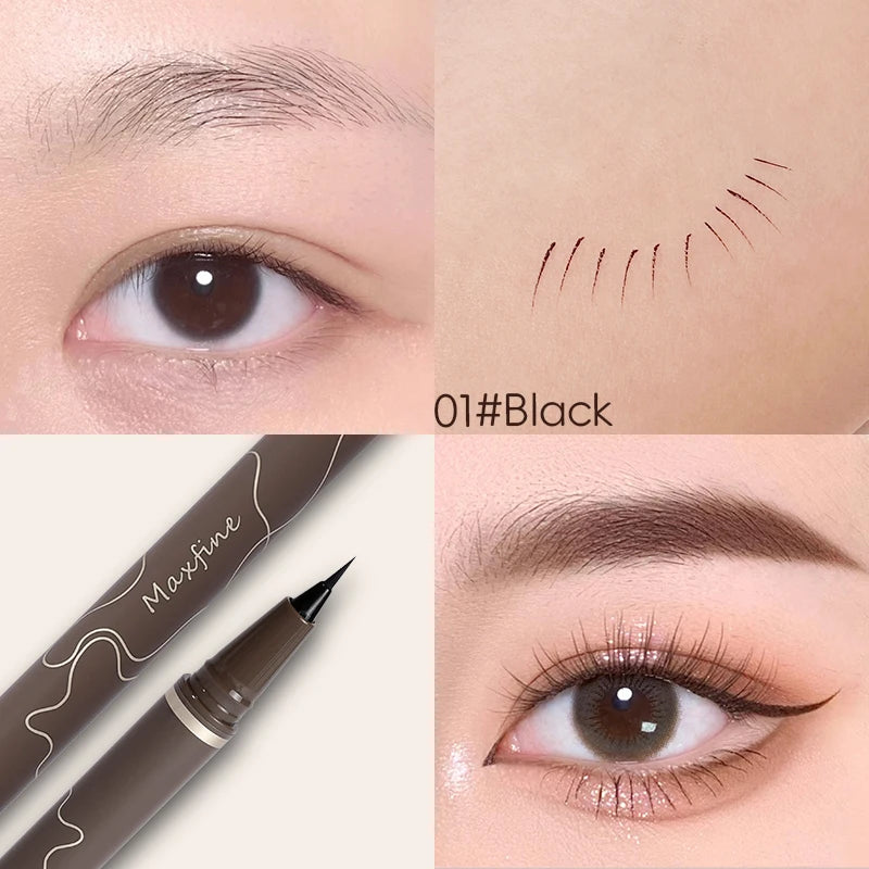 Smooth Very Fine Eyeliner Pen Longacting Quickdrying Waterproof Eyeliner Pen Suitable For Beginners Girls Holiday Gifts
