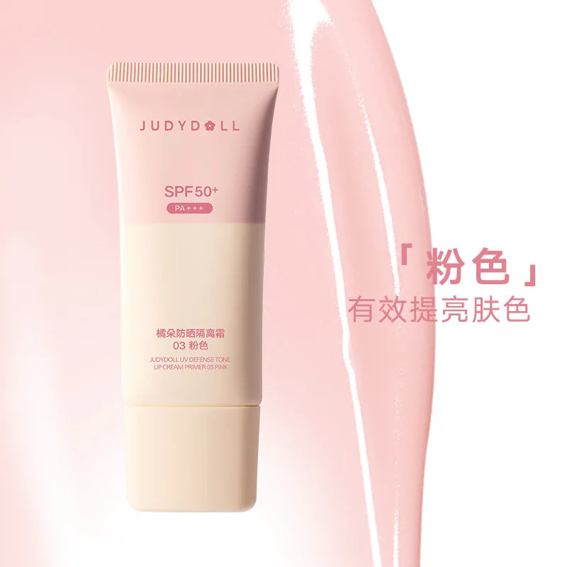 Judydoll Sunscreen Isolator Makeup Primer Purple Brightening Moisturizing Purple Bandage Sunscreen