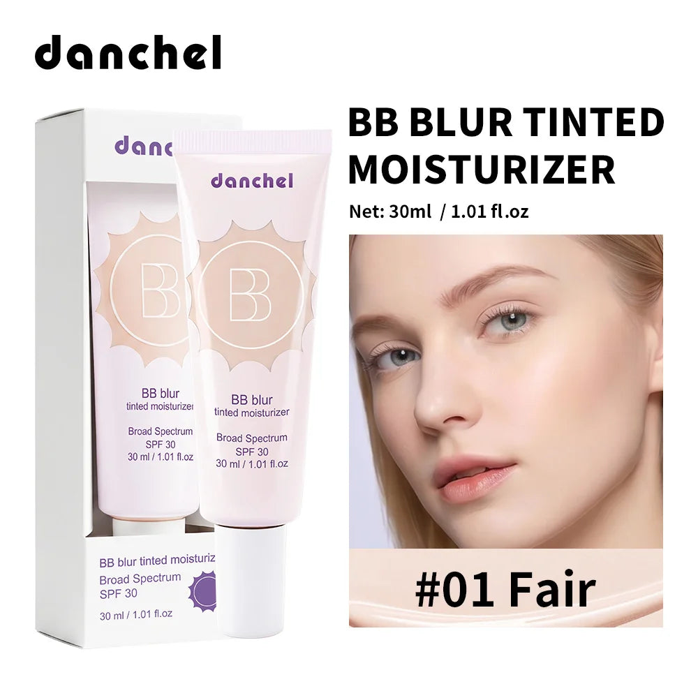 Matte Tinted Moisturizer BB Cream Long-Lasting Smooth Foundation Base Medium Coverage Blur Pores Even Skin Tone Non-greasy Makeu