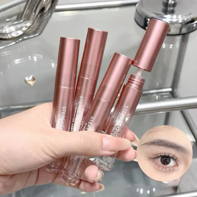 Eyebrow Styling Gel Transparent Liquid Pomade Eyebrow Styling Soap Wax Fixer with Brush for Eyebrows Cosmetic Makeup Eyebrow Gel
