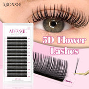 ABONNIE 5D Flower Fairy Flora Lashes Spikes Premade Fans Individual Eyelash Extensions Fluffy Volume Wet False Mink Lashes