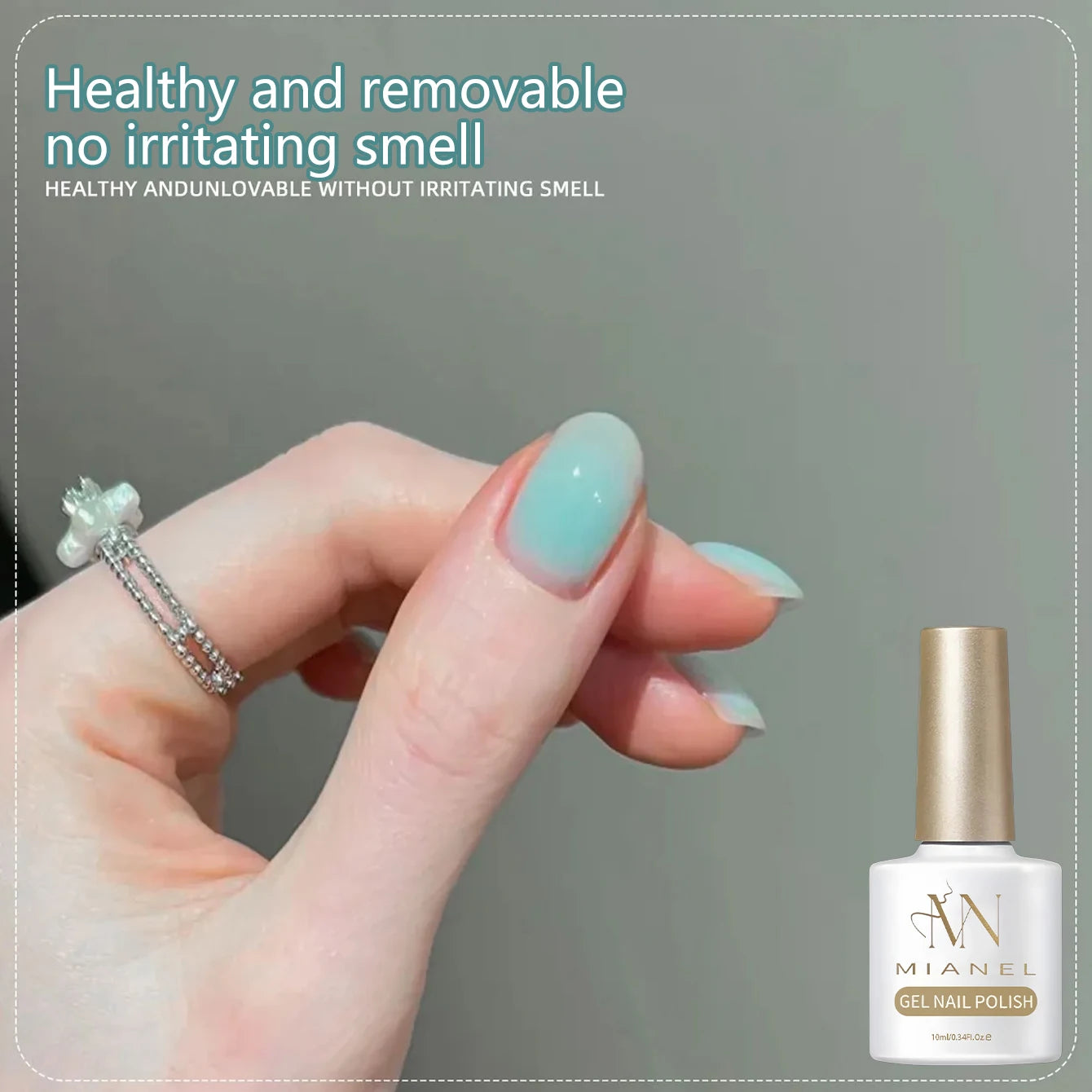 Premium Feel Summer Ice Clear Mint Blue Green Jelly Gel Nail Polish Cute Nails UV LED Light Nails Suitable For Toe Nails