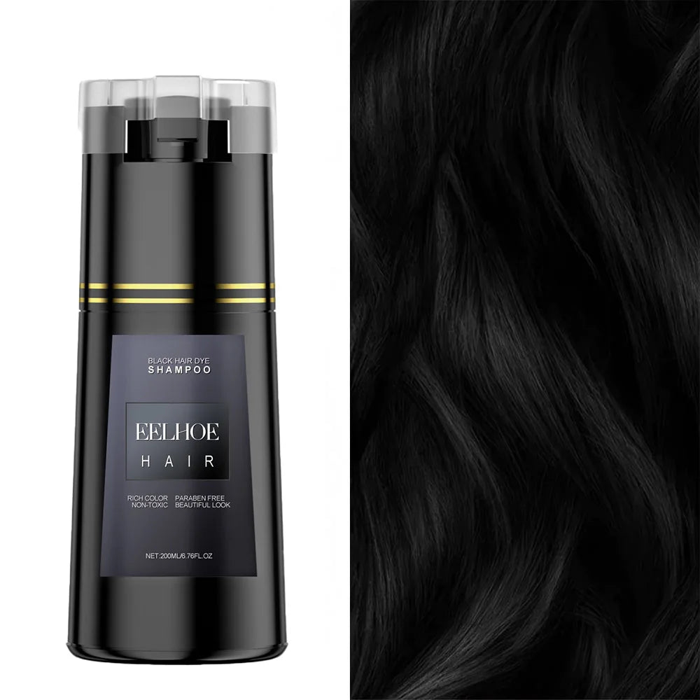 EELHOE Hair Dye Shampoo Nova Hair Instant Dye Shampoo Men Women Quick Easy Safe Hair Color Gray Hair  Coverage Nourish Scalp