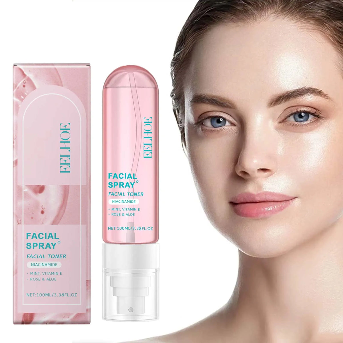 Niacinamide Toner Spray Moisturizing Brightening Facial Skin Care Improve Dullness Even Skin Tone Hydrating Smoothing Skin