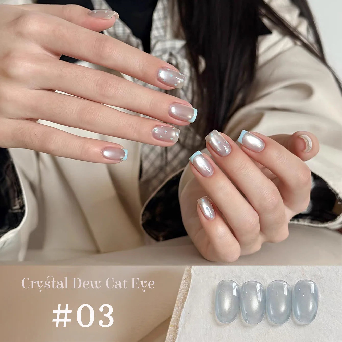 1-9pcs TC Flow Light White Cat Eye Gel Nail Polish Ultra Shine Soak Off UV Gel Mirror Glass Cat Magnet Gel Varnish Nail Supplies