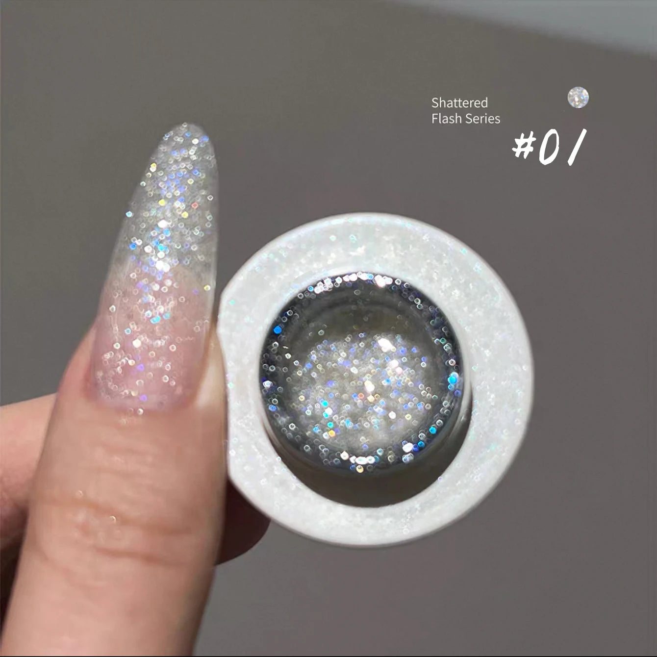 MIANEL 12ML Rock Sugar Crushed Diamond Gel Nail Polish Pink Glitter Nail Polish Top Selling Pink Nails Summer Nails 1-12pcs