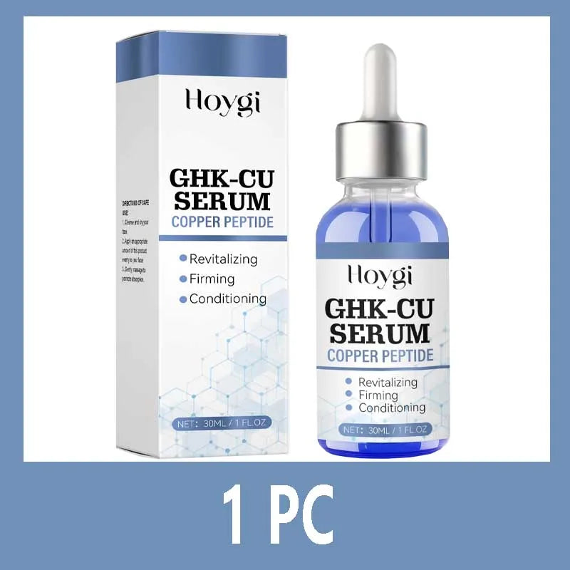 Copper Peptide Serum Anti Aging Face Serum Firming Lifting Fade Fine Lines Pore Shrinking Moisturizer Hyaluronic Acid Skin Care