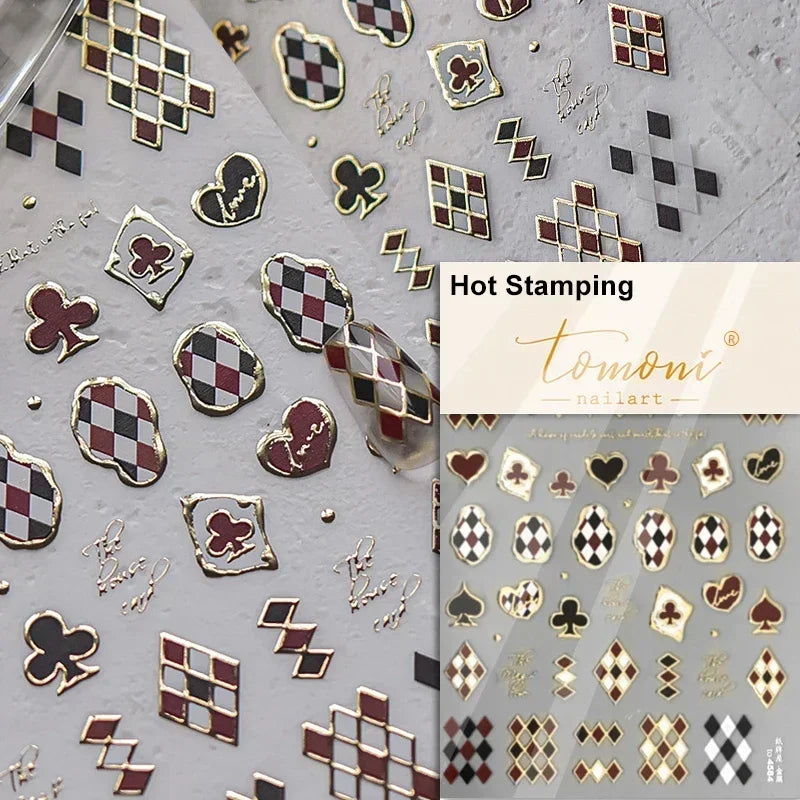 1pcs Elegant 5D Pearl Lace Wave Nail Art Stickers Exquisite White Lines Nail Decoration Decals DIY Self Adhesive Transfer Slider
