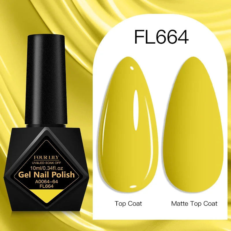 10ml Gel Nail Polish 162 Colors Nail Supplies Vernis Semi Permanent Nail Art Manicure Soak Off LED UV Gel Nail Varnishes Summer
