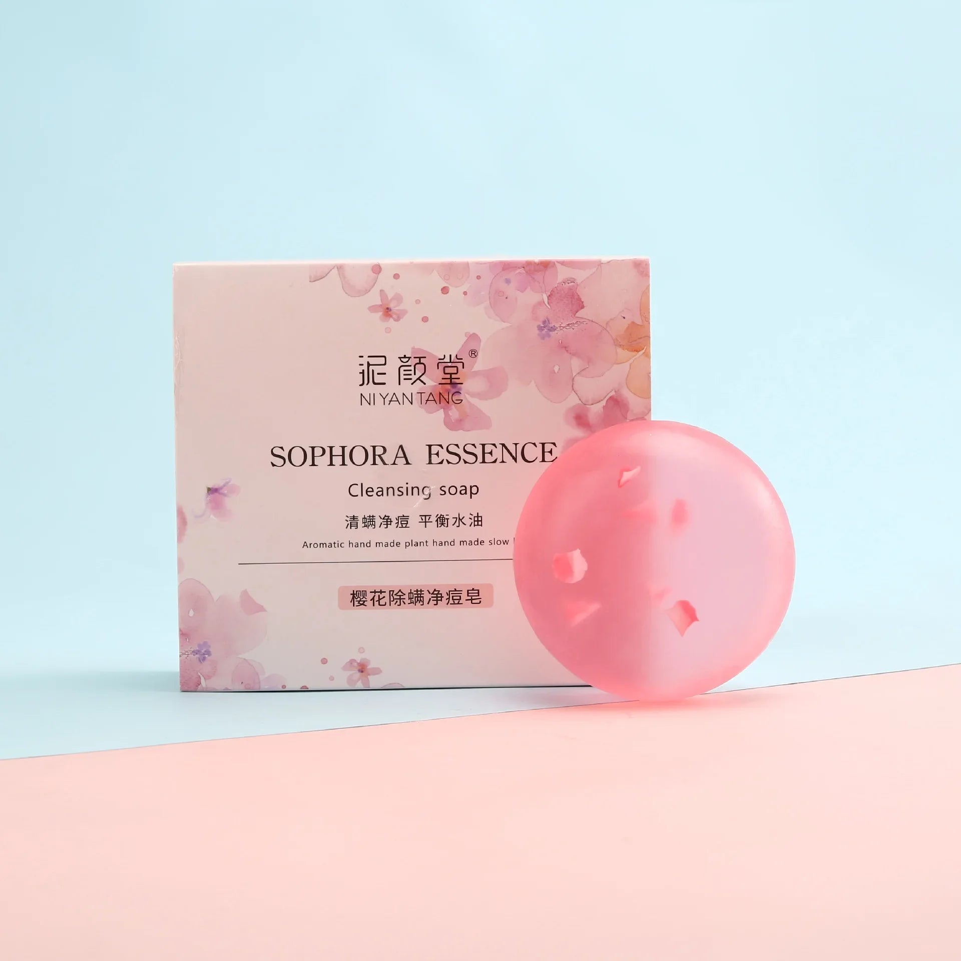 Niacinamide Cherry Blossom Fragrance Soap with Essential Oil Acne Removing Hand Cleansing Soap Oil Control Refreshing Hand Soap
