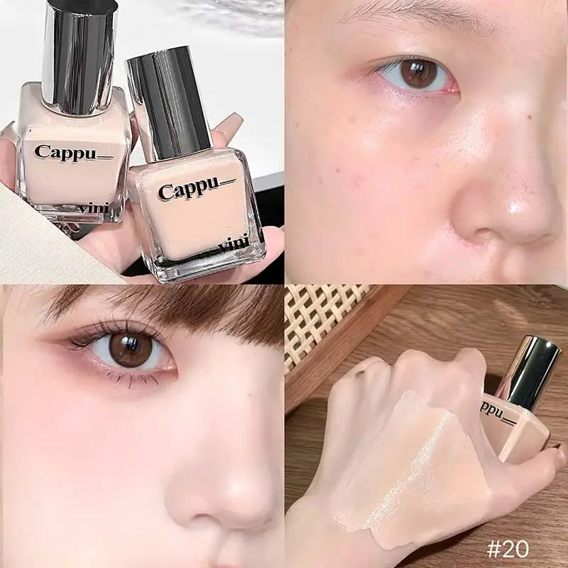 【AD】Cappuvini Liquid Foundation Concealer Cream Oil Control Long Lasting Moisturizing Brighten Full Coverage Black Eyes Makeup