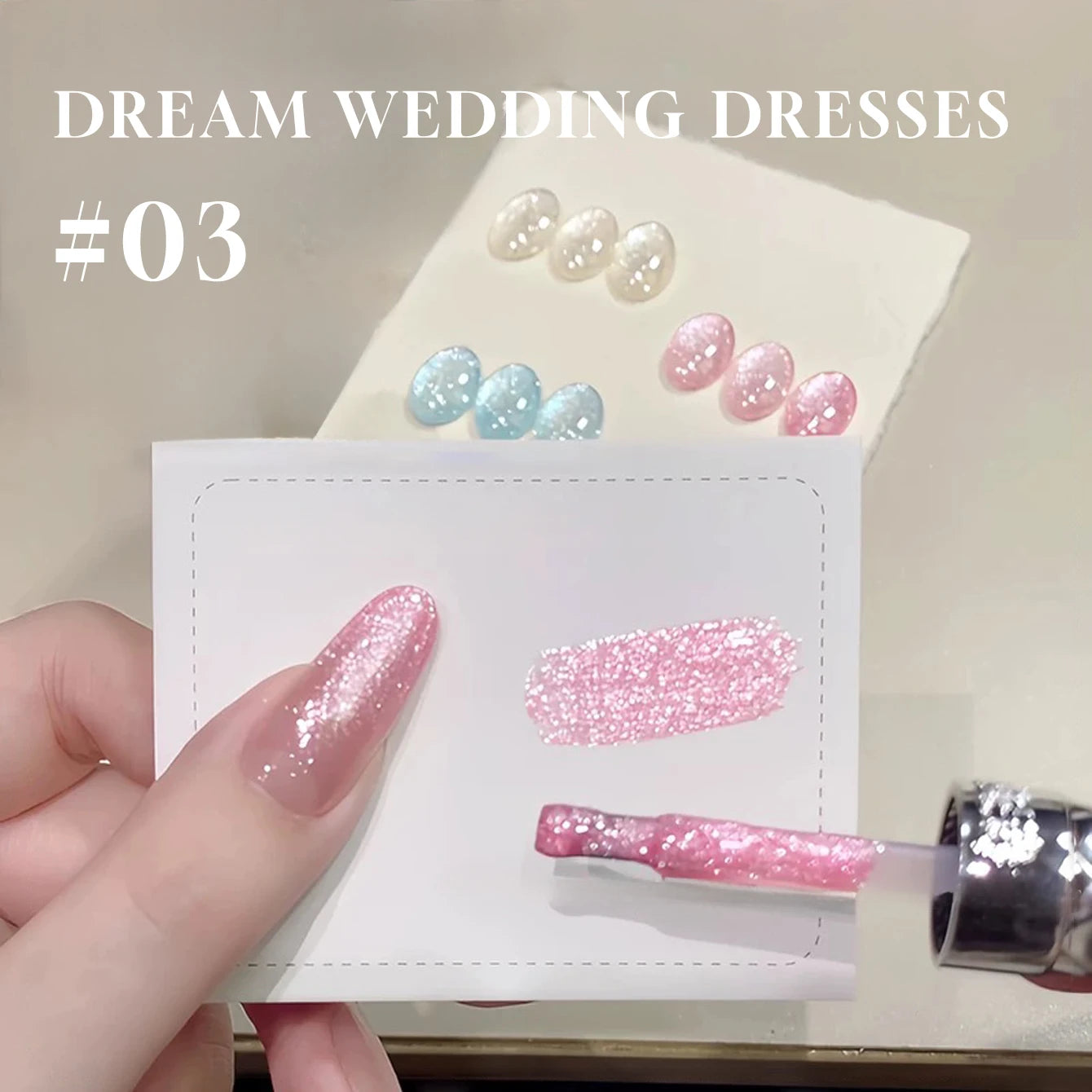 MIANEL 1pcs 12ML Summer Dream Dress Fine Glitter Gel Nail Polish 2025 New Style Popular Whitening Glitter Crushed Diamond