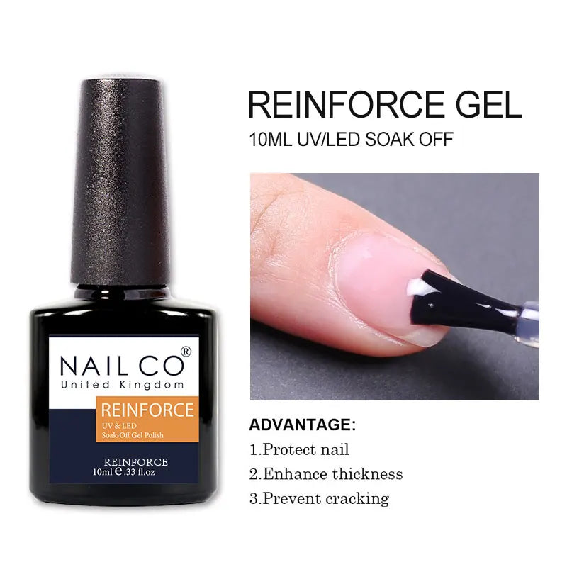 NAILCO 15ml Dark Gel Nail Polish Semi-permanent Varnish Hybrid UV Nails Art Glitter Colors Gel Polish Manicure Enamels For Nails