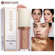 6 Color Face Liquid Highlighter Bronzer Contouring Highlight Fluid Makeup Face Shimmer Shine High Lighter Iluminador Maquillaje