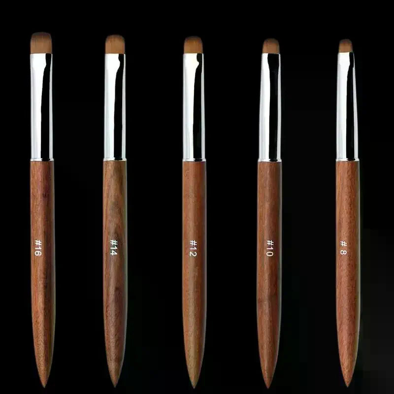 French Nail Art Brushes Flowers Drawing Pen Versatile Nail Drawing Pen Nail Tools Sandalwood Handle Manicure Pen