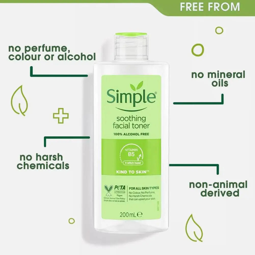 200ml Toner Hydrating Moisturizing Soothing Sensitive Skin Facial Essence Water Balance pH Pore Refining Skin Care Treatment