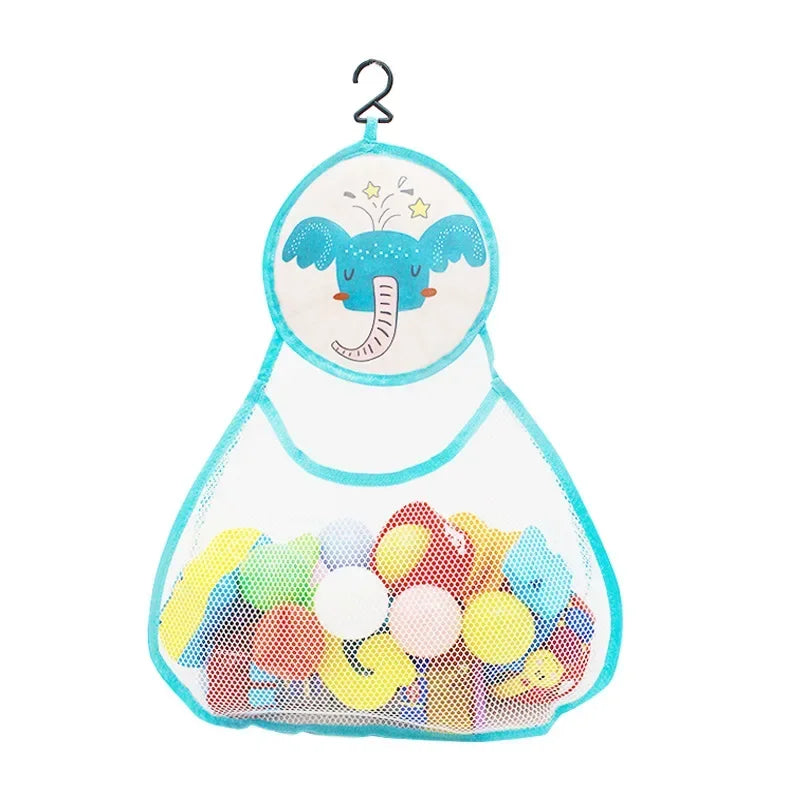 New Cute Animal Bath Toys Kids Baby Tidy Storage Suction Bathroom Bathtub Doll Hanging Bag Basket Mesh Storage Bag Water Toys