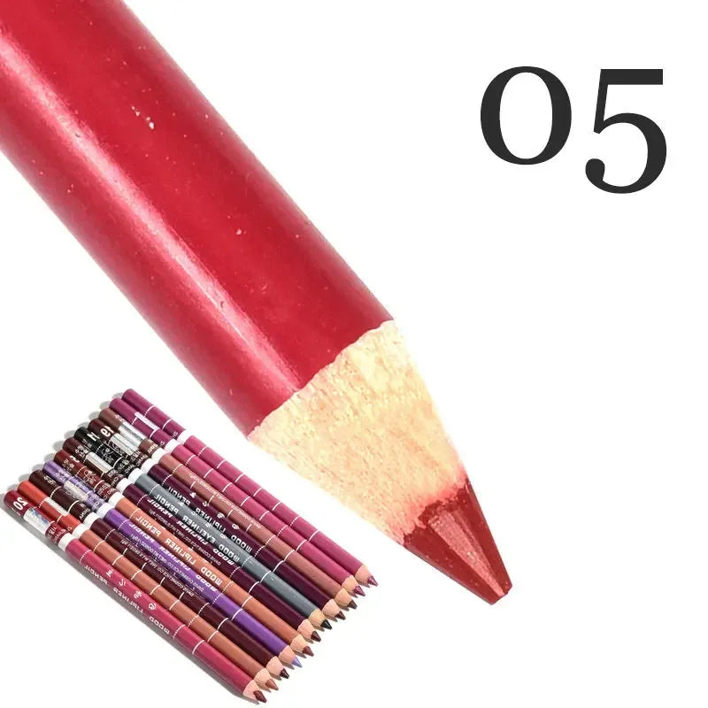 28Color Antifouling Lip Liner Professional Lipstick Pen Precise Waterproof Lip Outline Pencil Lip Makeup Lasting Eyeliner Creamy