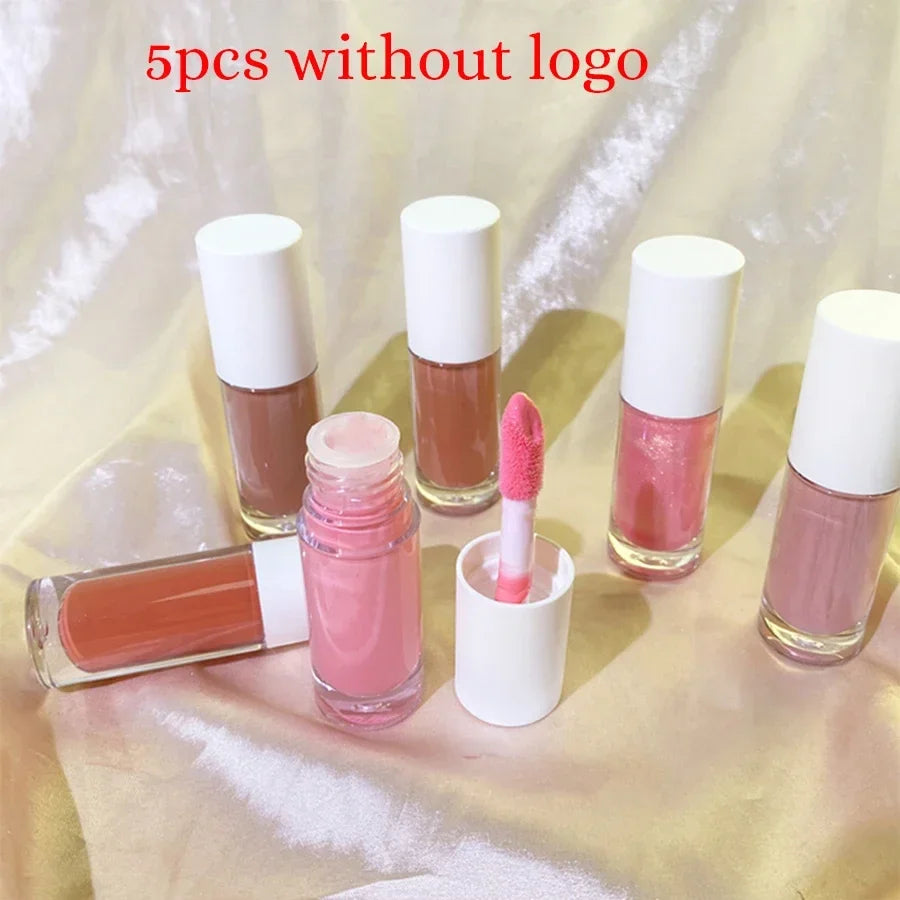 Private Label Lipgloss Plumper Custom Bulk 27 Colors Cute Chunky Pier Tube Moisturizer 7ml Moisturizing Non-fading Glossy Glaze