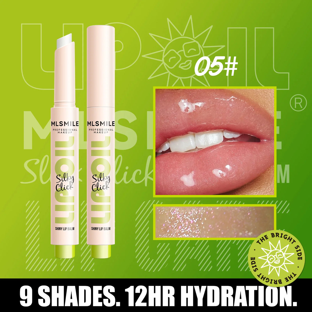 6 Colors Crystal Glossy Tinted Lip Balm – Moisturizing, Shimmer Finish, Long-Lasting Hydration in Transparent Tube