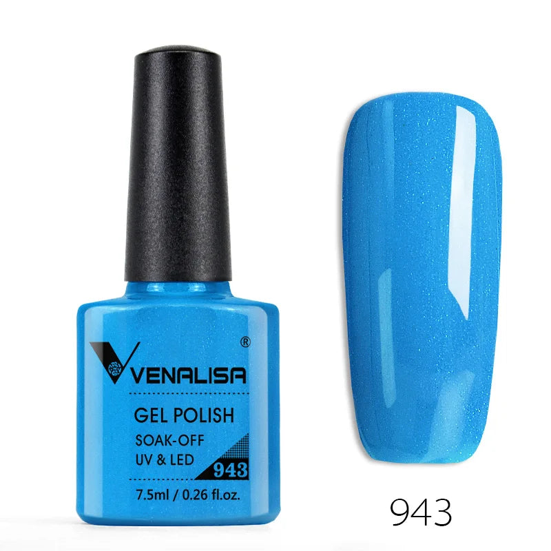 Venalisa 7.5ml Fashion Shiny Soak Off UV Gel Nail Gel Polish Cosmetics Nail Art Manicure Nails Gel Polish Tips Nail Varnish