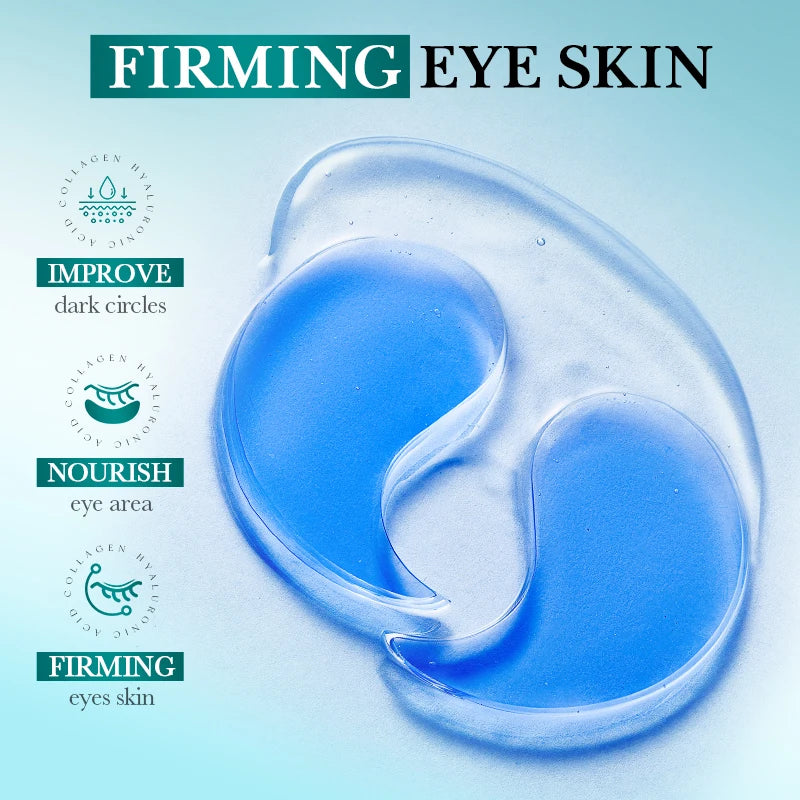 80pcs BIOAQUA Crystal Collagen Eye Mask Anti Dark Circles Anti-Wrinkles Moisturizing Whitening Anti-Aging Retinol Eye Patches