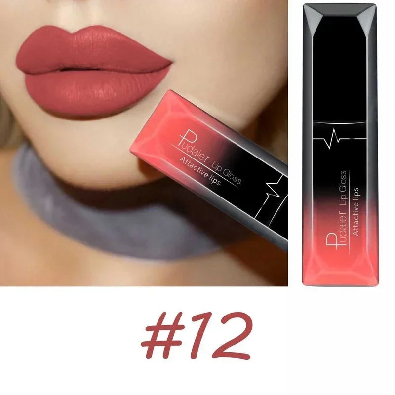 Velvet Matte Liquid Lipstick Waterproof 17 Long Lasting Colors Non Stick Cup Kissproof Smooth Soft Lip Tint for Girls