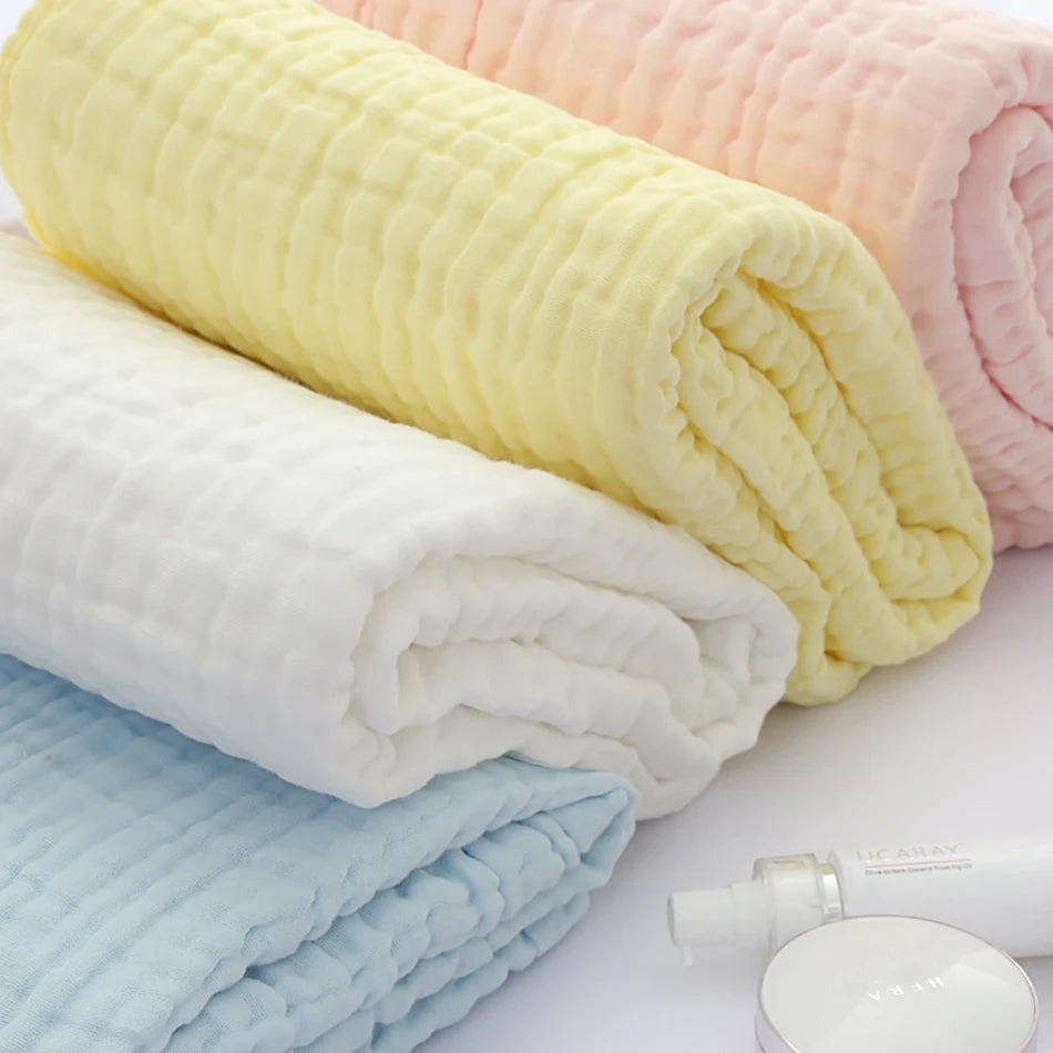 5Pcs 25x25cm Baby Towel Bath Towels Face Washcloth Muslin Squares Cotton Hand Wipe Gauze for Bathing Feeding Kids Handkerchief