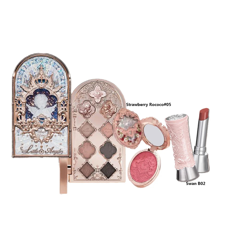Flower Knows ALL IN ONE Makeup Kit Full Professional Face Palette Blush Eyeshadow Lip Cream Solid Perfume Sets