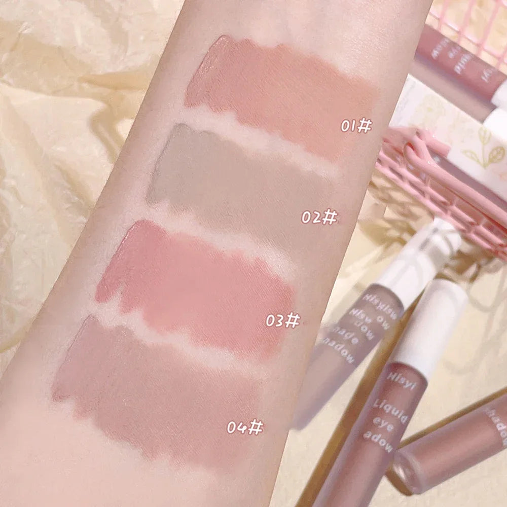 soft matte liquid eyeshadow waterproof brightening natural repair monochrome eyeshadow