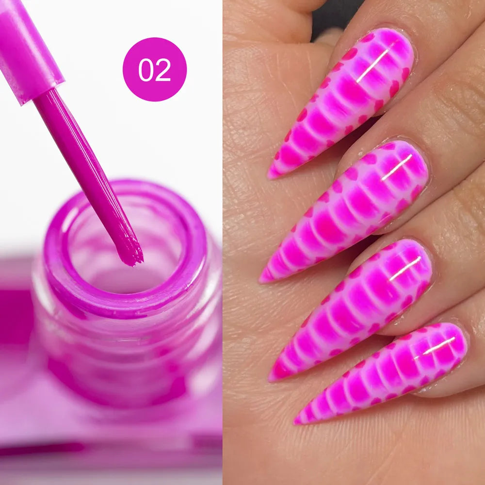 CANNI Watercolor Nail Ink 9ml Venalisa Blossoming Effect Nails Art Design Natural Air Dry Nail Art Varnish Manicure Nail Gel