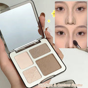 Natural Stereoscopic Face Powder Palette Matte Bronzer Contour Shading Multifunctional Highlighter Cosmetic Blush Gift