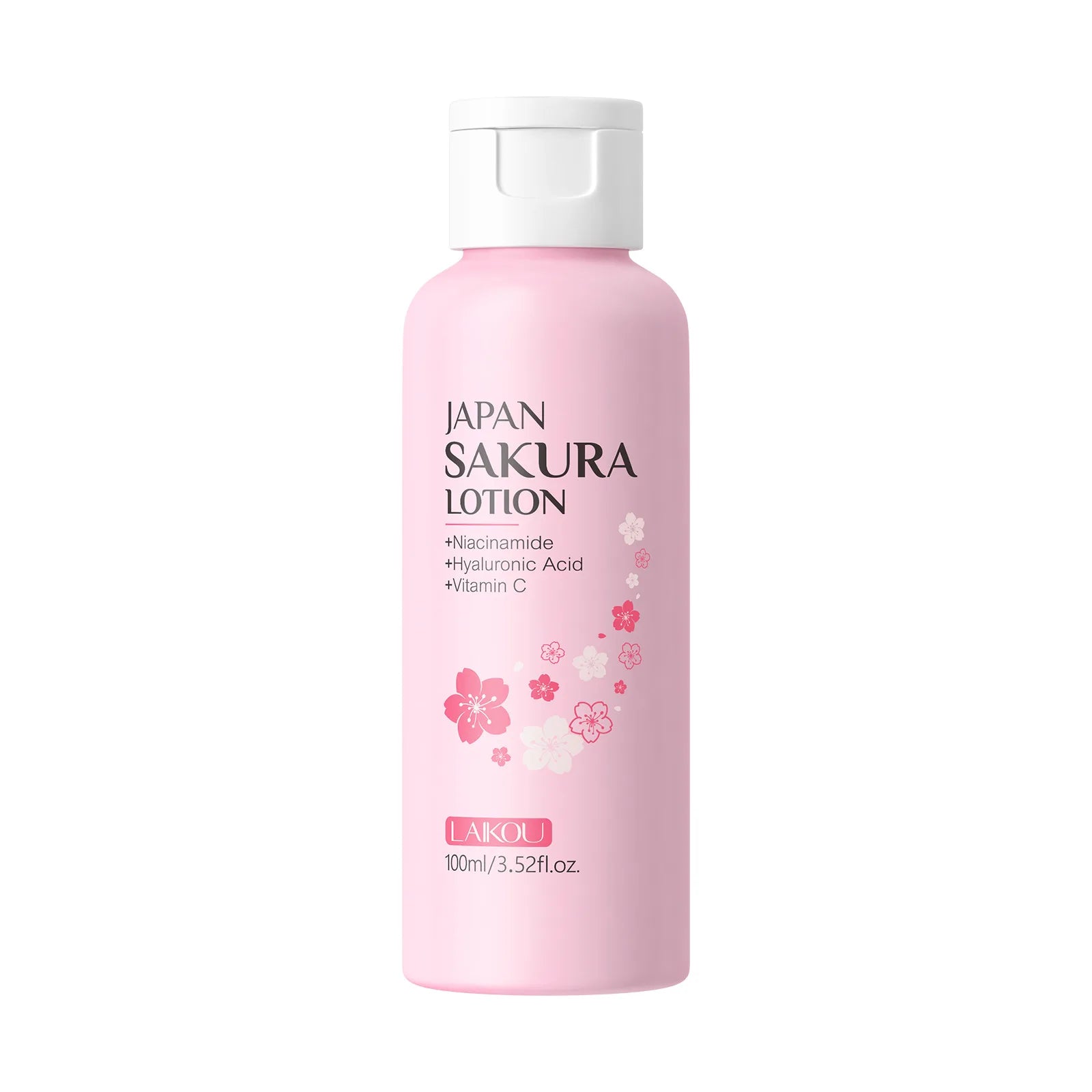 LAIKOU Japan Sakura Lotion 100ml Niacinamide Hyaluronic Acid Vitamin C Hydrating Brightening Moisturizing Face Skin Care