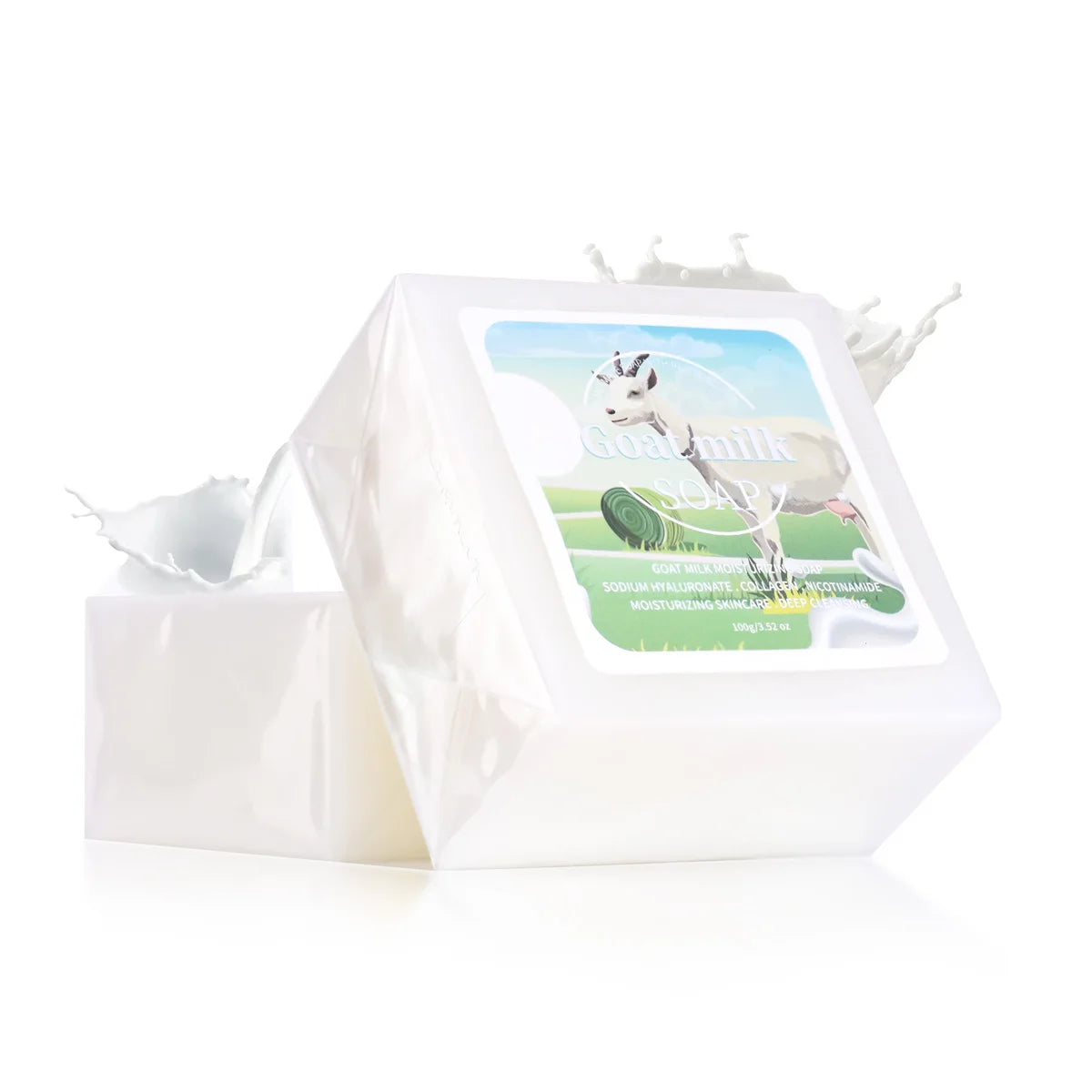 B+Niacinamide Goat Milk Soap Containing Collagen Tightens And Moisturizes The Skin Cleanses Cleanses Bathes Handmade Soap
