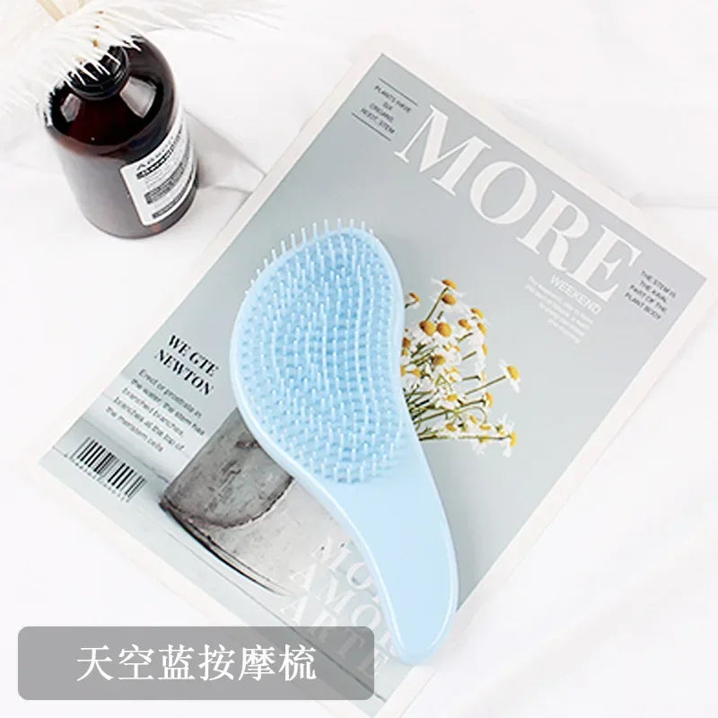 Magic Detangling Comb Anti-static Massage Hair Brush Tangle Detangle Air Cushion Hair Brush Comb Salon Barber Hair Styling Tools