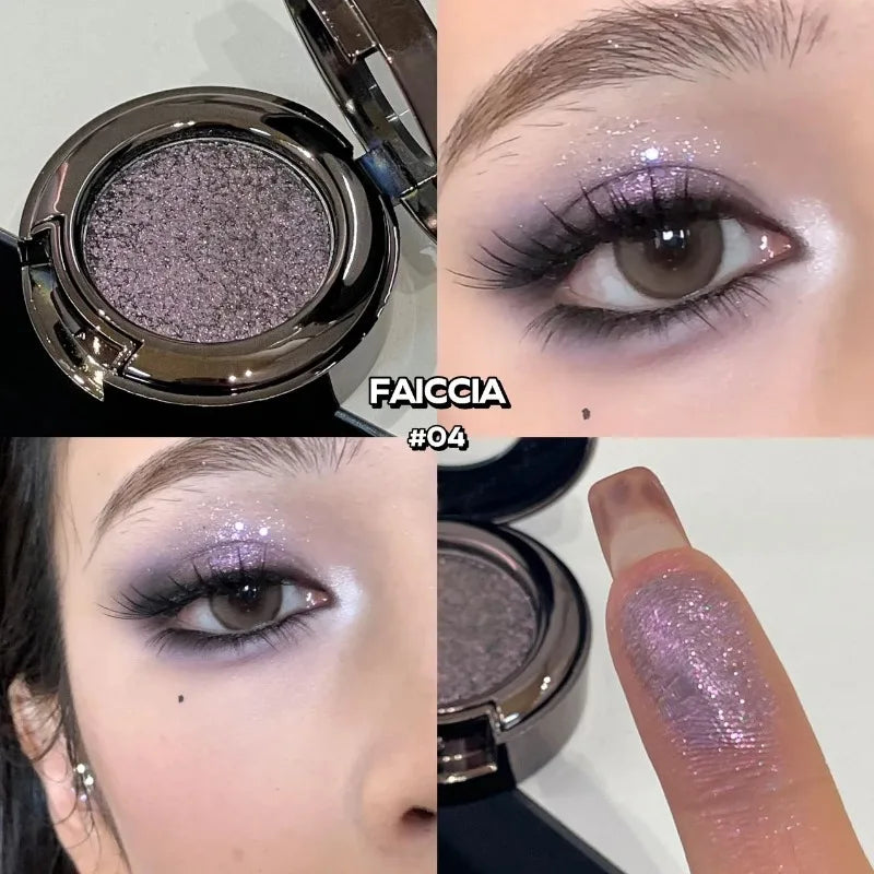 Metallic Glitter Eyeshadow Cream Chameleon Butterfly Green Shimmer Highlighter Pearlescent Eyeshadow Palette Sparkle Eyes Makeup