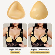 Double-Sided Sticky Bra Pads Women Summer Ultra Instant Push Up Bra Pads Reusable Padded Inserts Strapless Lift For Swimsuit