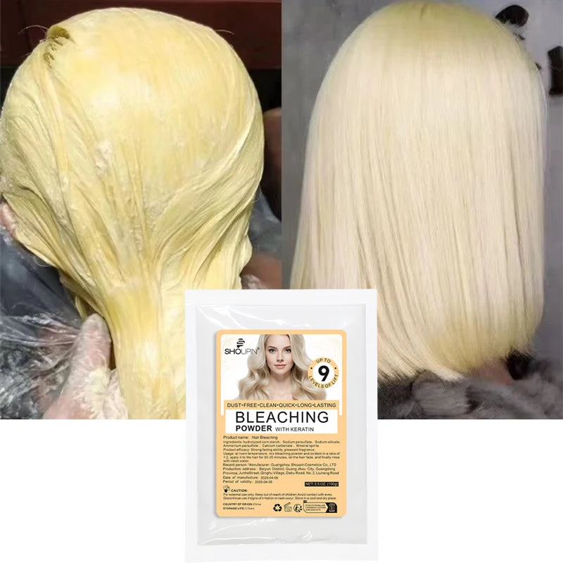 100g Natural Professional Health Hair Bleaching Agent Removes YellowColor Fixing Dye Hair Care Bleaching Non Irritating HairCare