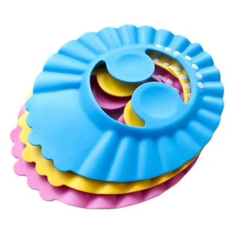 Kids Safe Shampoo Shower Bathing Bath Protect Children Shower Cap Hat Soft Cap Hat for Baby Wash Hair Shield Summer