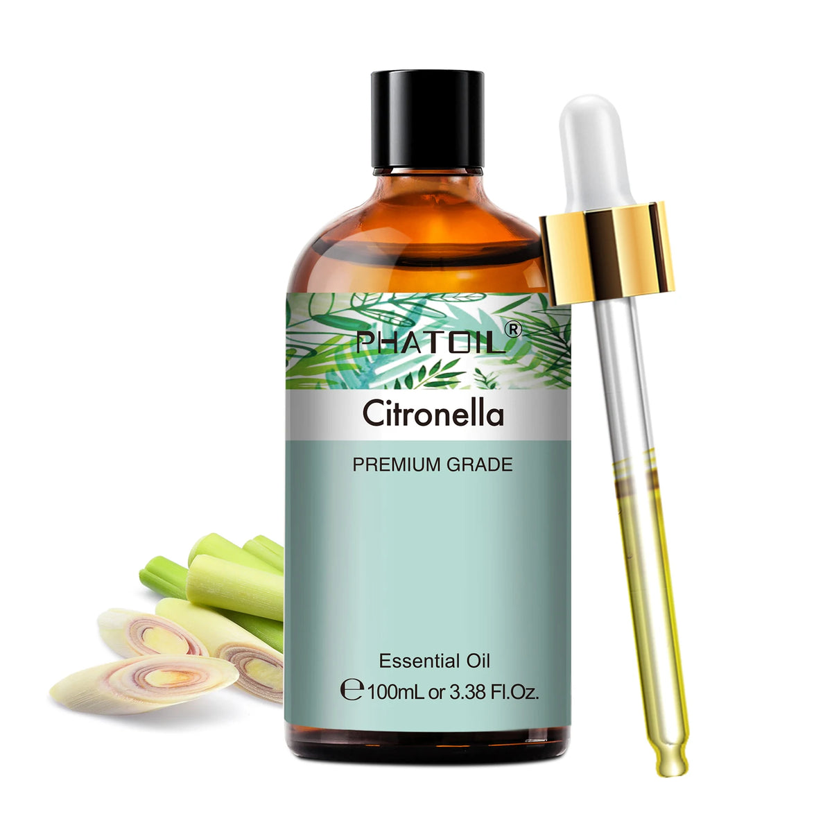 PHATOIL 100ml Premium Essential Oil Sandalwood Lavender Eucalyptus Peppermint Lemongrass Vanilla Aromatherapy Essential Oils