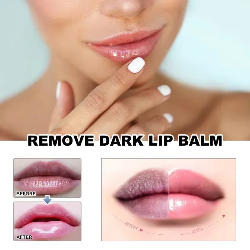 Deep Moisturizing Lip Balm Remove Dark Lighten Melanin Mask Exfoliate Dead Skin Fade Lip Line Hydration Brighten Repair Lips
