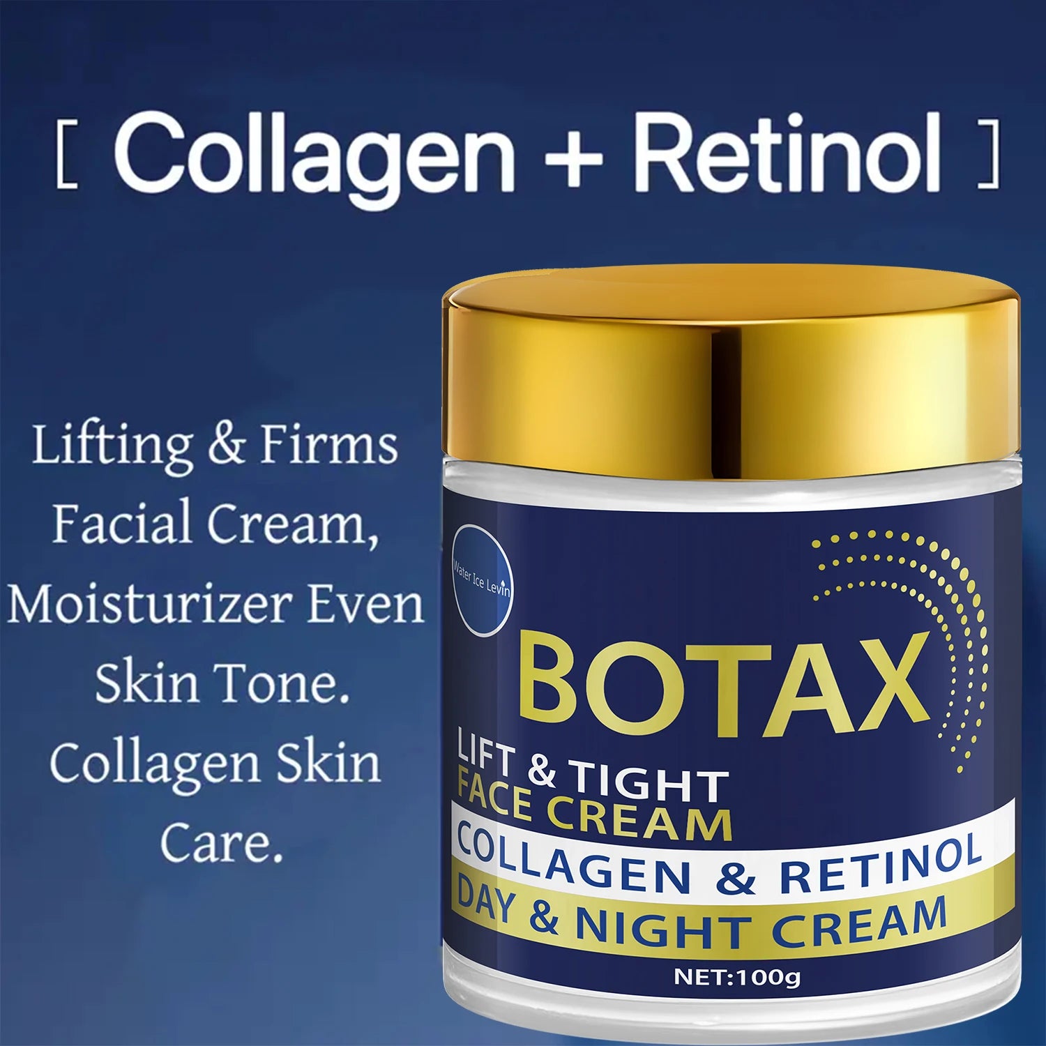 Face Cream, Dual-Core Care Cream, Retinol Promotes Collagen Regeneration, Collagen Fills Fine Lines, Long-Lasting Hydration, Suitable for Sensitive Skin