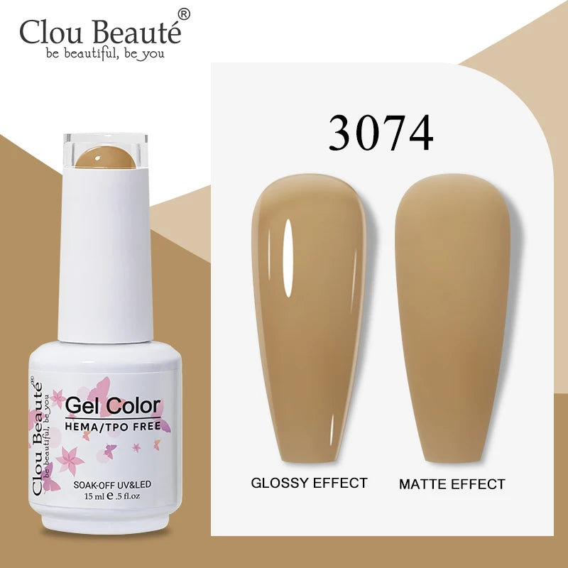 Clou Beaute Semi-transparent Jelly Color UV Gel Manicure Gel Nail Nail Supplies For Professionals Semi-permanent Varnish 15ml