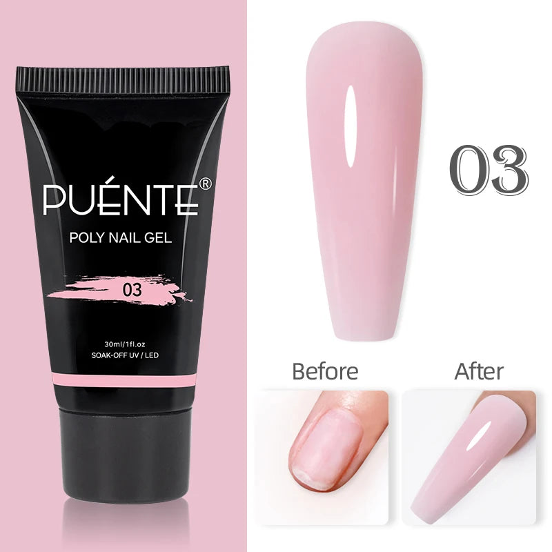PUENTE 5ml Flower Fairy Gel Nail Polish Pink Blue Purple Natural Dried Flowers Gel For Nail Art Soak Off UV Varnish For Manicure