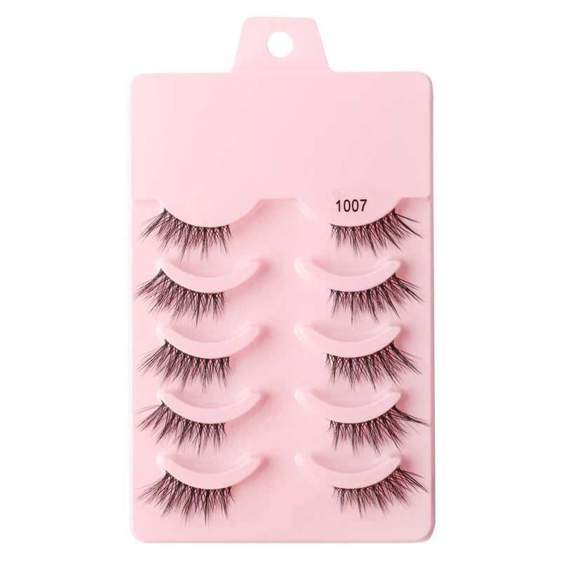 3/5 Pairs Fluffy Mink Eyelashes Thick 3d Lashes False Eyelashes Dramatic Wispy Flared Eyelash Makeup Eyelash Extension G600